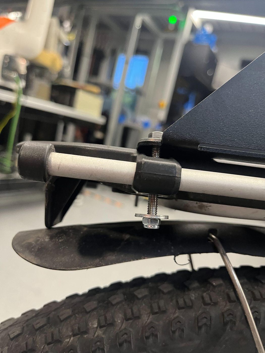 Aligning the mount with the frame