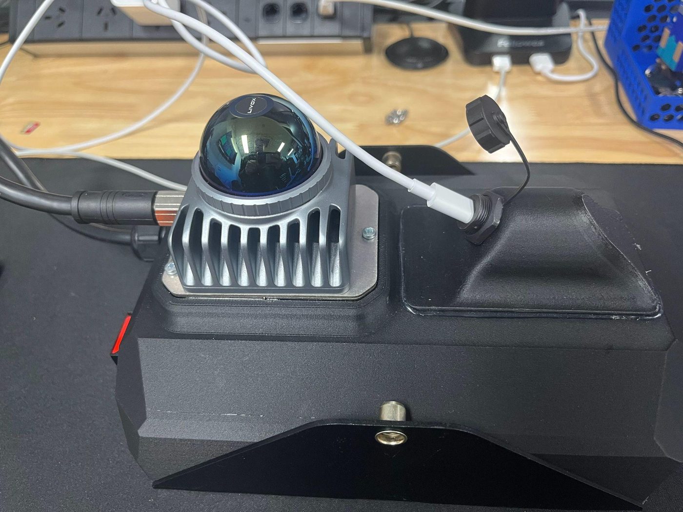Plugging in a USB-C charger